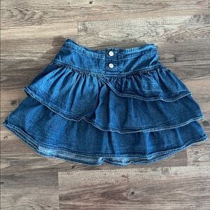 GAP Kids Blue Denim ruffle Skirt - L / 10